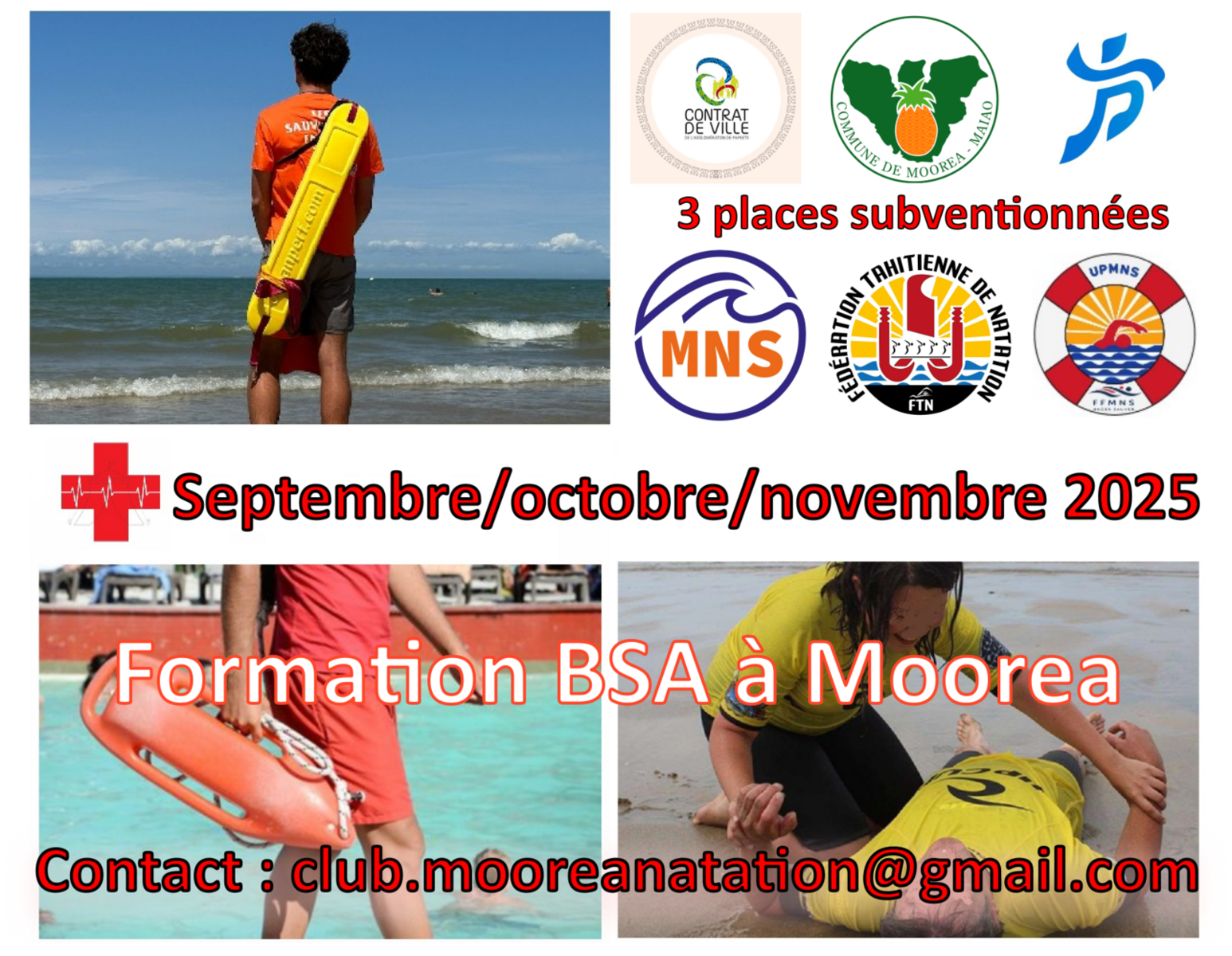 Formation BSA/BNSSA sur Moorea 2025