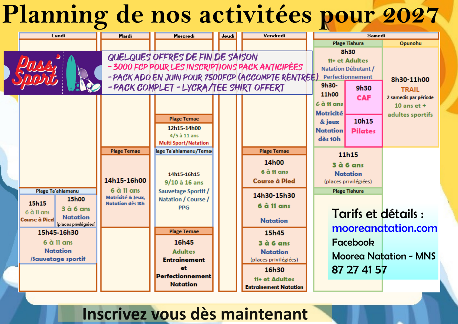 [ RENTRÉE 2026/2027  🌊 ]