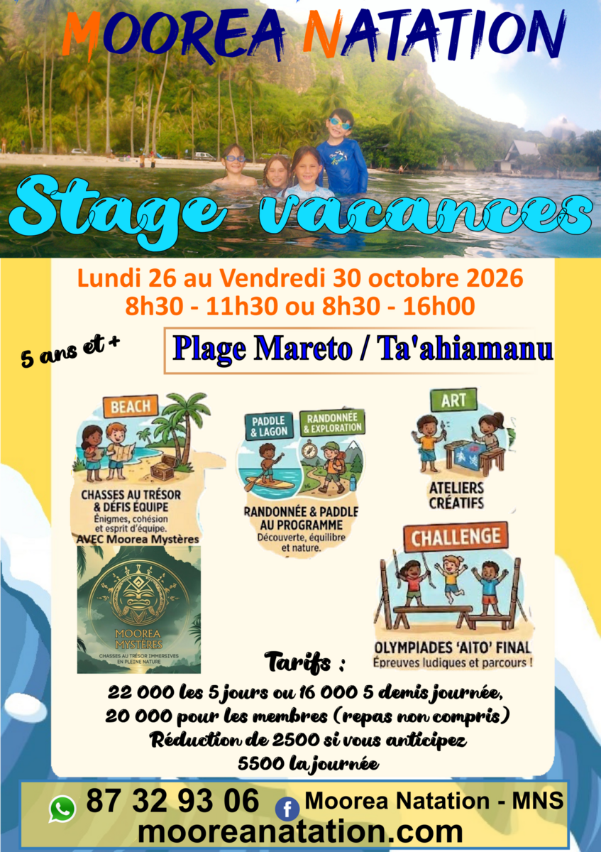 Stage vacances
