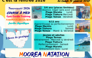 🌈Lundi 12 janvier c'est la rentrée du club🏊