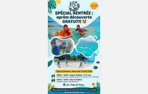 [ SPÉCIAL RENTRÉE : APRÈM DÉCOUVERTE GRATUITE ! 🤩🌊 ]
