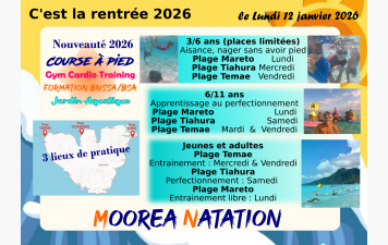 🌈Lundi 12 janvier c'est la rentrée du club🏊