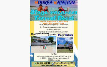 Stage vacances natation